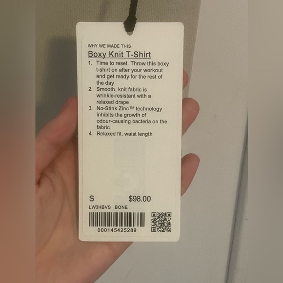 Lululemon Boxy Knit T-Shirt, Size Small - Picture 4 of 8